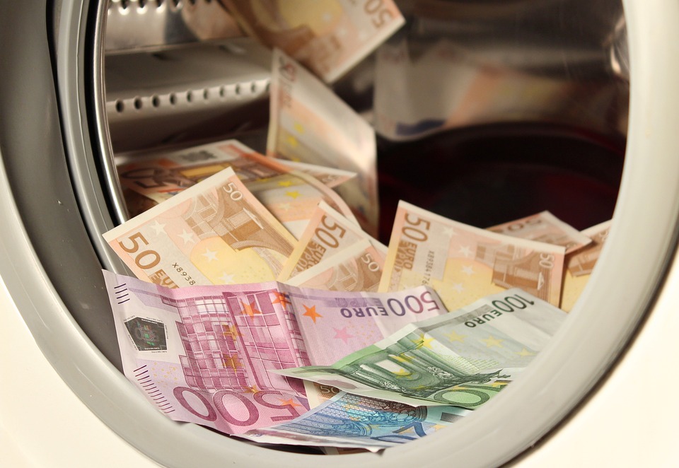 money in washing machine